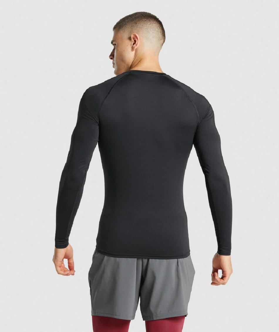 Long Sleeve Gymshark Element Baselayer Hombre Negras | CO 3471MQZ